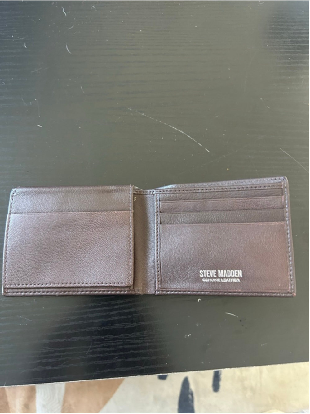 Men's Steve Madden Brown Leather Bi-Fold Wallet One Size